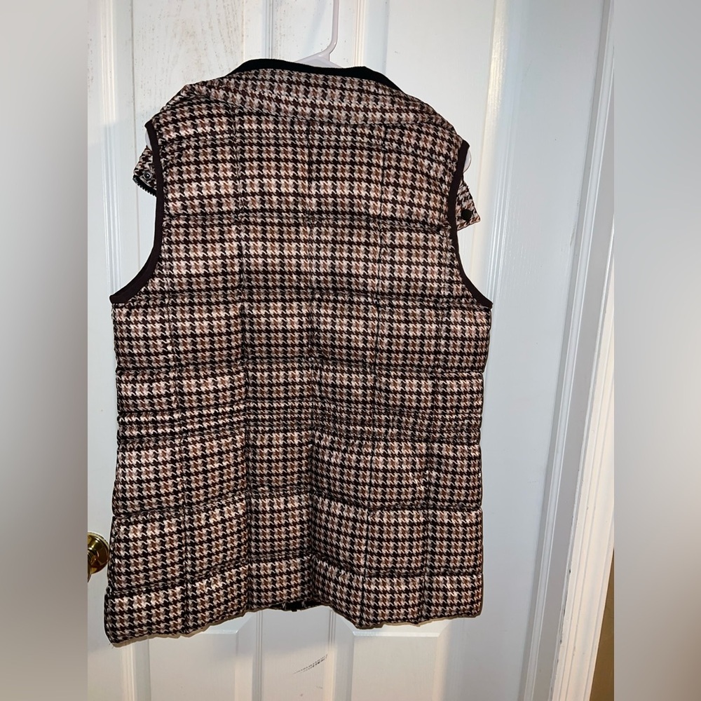 Bernardo - Women's Houndstooth Anorak Vest Jacket - Size Medium​ - Picture 4 of 4
